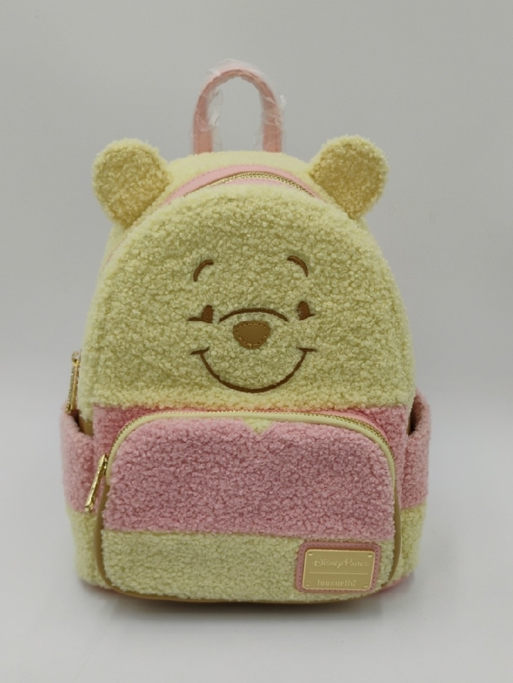 Disney Parks 2025 Winnie The Pooh Mini Backpack Pastel Colors Plus Chenille NWT